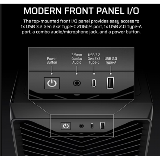 Corsair PC Case | 3200D RS | Black | Mid-Tower