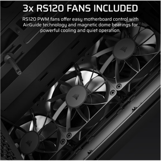 Corsair PC Case | 3200D RS | Black | Mid-Tower