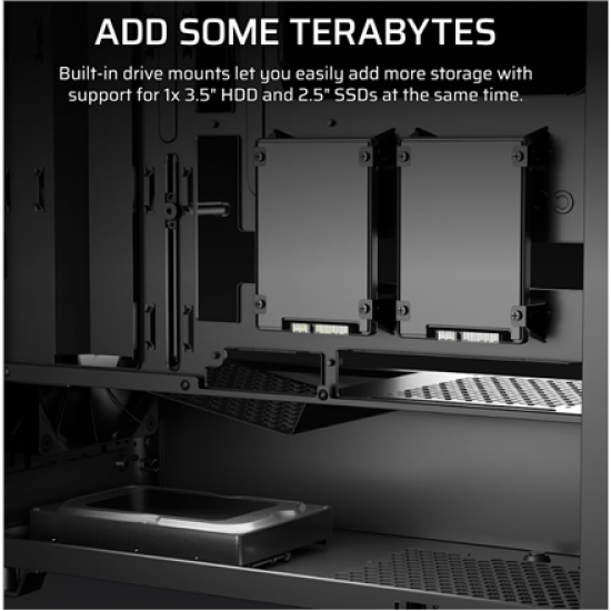Corsair PC Case | 3200D RS | Black | Mid-Tower