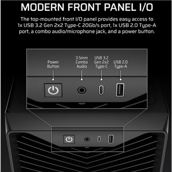 Corsair PC Case | 3200D RS | Black | Mid-Tower