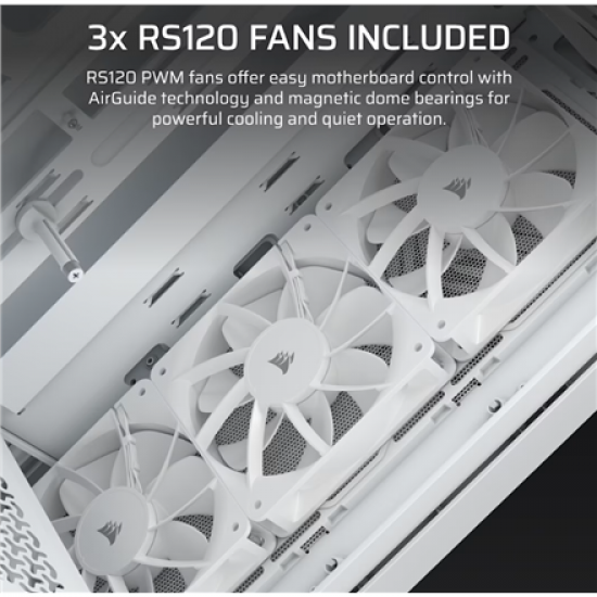 Corsair PC Case | 3200D RS | White | Mid-Tower