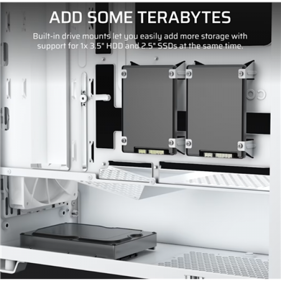 Corsair PC Case | 3200D RS | White | Mid-Tower