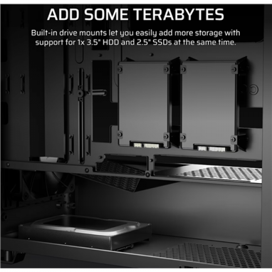 Corsair PC Case | 3200D RS | Smoke | Mid-Tower