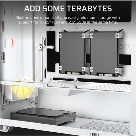 Corsair PC Case | 3200D RS ARGB | White | Mid-Tower