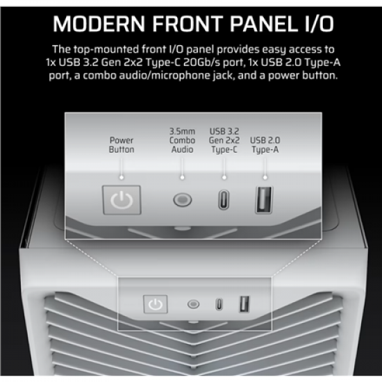 Corsair PC Case | 3200D RS ARGB | White | Mid-Tower