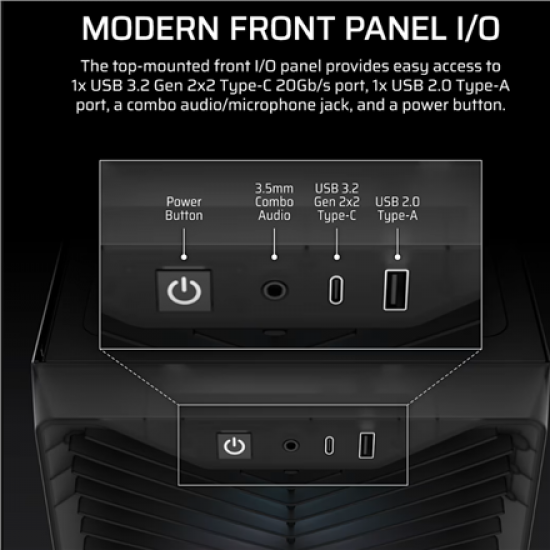 Corsair PC Case | 3200D RS ARGB | Smoke | Mid-Tower
