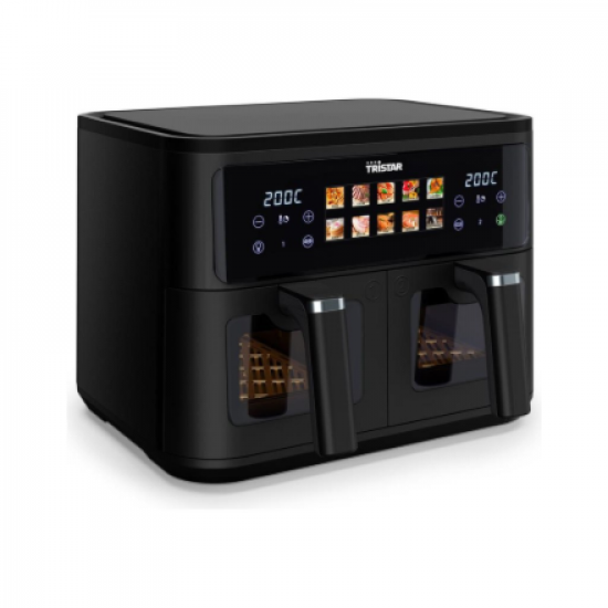 Tristar Double Basket Airfryer | FR-9075 | Power 2500 W | Capacity 9 L | Hot air technology | Black
