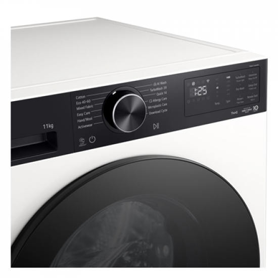 LG Washing machine F4X5011TKB, A, Front loading, Washing capacity 11 kg, Depth 56.5 cm, 1400 RPM, LED, White | LG
