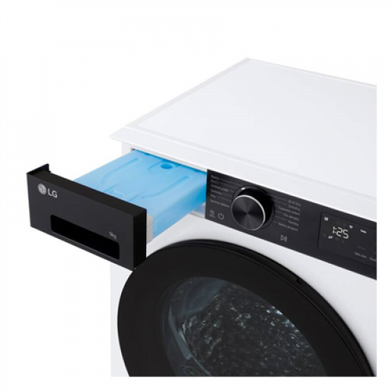 LG RHX5009TKB Dryer Machine with Heat pump, B, Front loading, 9 kg, LED, Depth 66 cm, Wi-Fi, White