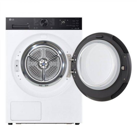 LG RHX5009TKB Dryer Machine with Heat pump, B, Front loading, 9 kg, LED, Depth 66 cm, Wi-Fi, White