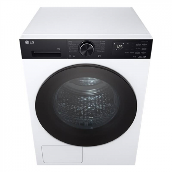 LG RHX5009TKB Dryer Machine with Heat pump, B, Front loading, 9 kg, LED, Depth 66 cm, Wi-Fi, White