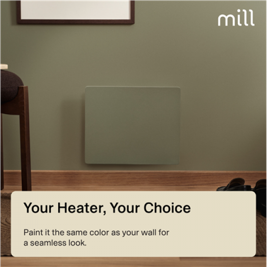 Mill COLOR250 Color Panel Heater, Paintable, 250 W, White