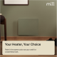 Mill COLOR250 Color Panel Heater, Paintable, 250 W, White