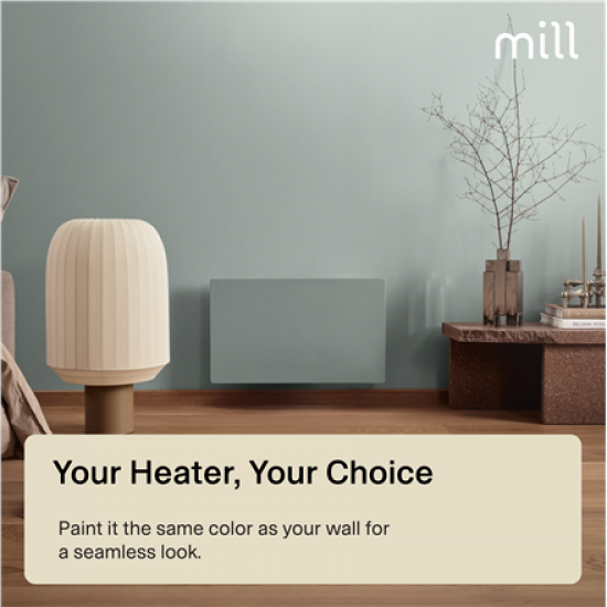 Mill COLOR700DN Color Panel Heater, Paintable, 700 W, White