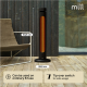 Mill CBOC20FLOOR Oscilliating Infrared Outdoor Heater, 2000 W, Black | Mill