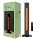 Mill CBOC20FLOOR Oscilliating Infrared Outdoor Heater, 2000 W, Black | Mill