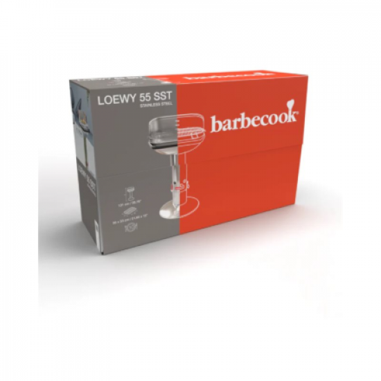 Barbecook Charcoal Barbecue Loewy 55 SST, 59.8 x 35.4 x 101 cm | BC-CHA-1004