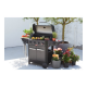 Barbecook Gas Barbecue Luca 412 with Cabinet and Sideburner, 145.4 x 60.3 x 112.3 cm | BC-GAS-3100