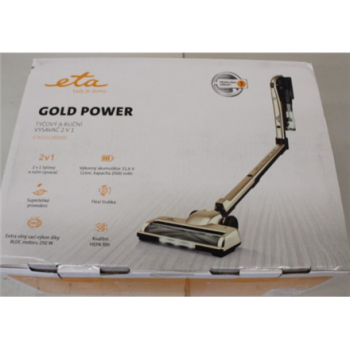 SALE OUT. ETA Vacuum Cleaner | Gold Power 1212 90000 | Cordless operating | 250 W | 21.6 V | Operating time (max) 35 min | Cream | Warranty 24 month(s) | DEMO, USED