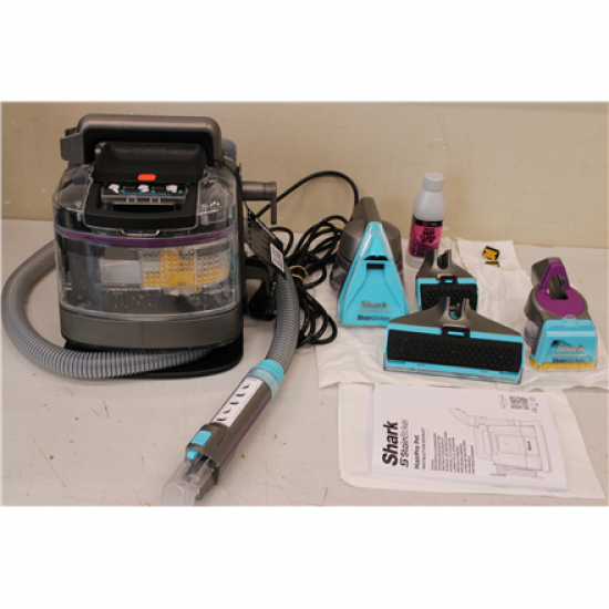 SALE OUT. Shark StainStriker HairPro Deep cleaner PX250EUT | Shark USED, DIRTY, MISSING 1 UNIT LIQVID BOTTLE