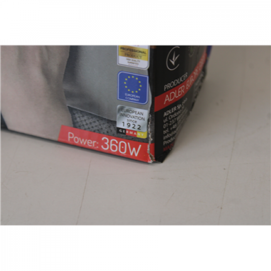 SALE OUT. Adler Electric Hot water bottle warmer | AD 7427 | Number of heating levels 1 | Number of persons 1 | Remote control | Soft polar | 360 W | Gray | DAMAGED PACKAGING