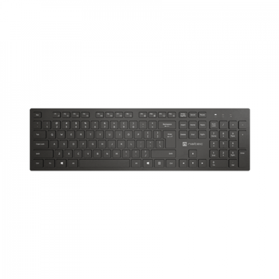 Natec Keyboard, Slim, US, Wiress, Black