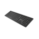Natec Keyboard, Slim, US, Wiress, Black