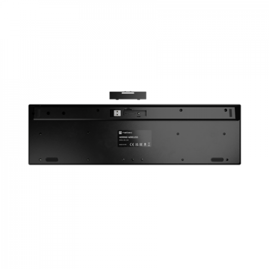 Natec Keyboard, Slim, US, Wiress, Black