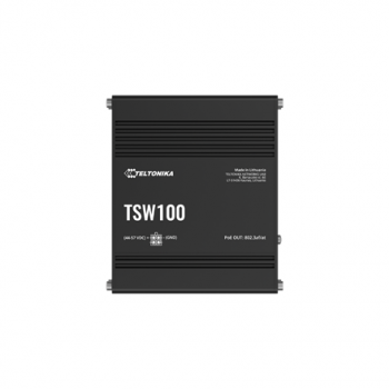 Teltonika Ethernet Switch 5x1GbE, POE af/at (TSW100010040) | TSW100 | Unmanaged | Wall-mountable