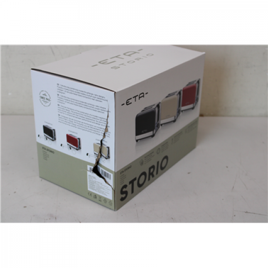 SALE OUT. ETA ETA916690040 STORIO Toaster, Power 930 W, 2 slots, Stainless steel, Beige | ETA Storio Toaster | ETA916690040 | Power 930 W | Housing material Stainless steel | Beige | DAMAGED PACKAGING