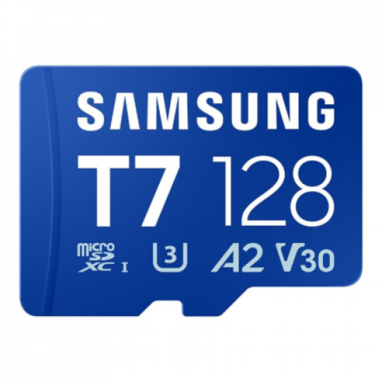 Samsung MicroSD card | T7 | 128 GB | microSDXC | Flash memory class U3, V30, A2
