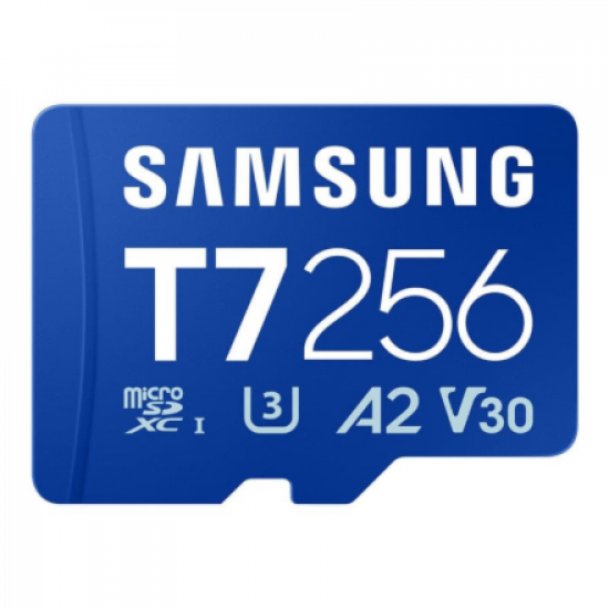 Samsung MicroSD card | T7 | 256 GB | microSDXC | Flash memory class U3, V30, A2