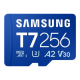 Samsung MicroSD card | T7 | 256 GB | microSDXC | Flash memory class U3, V30, A2