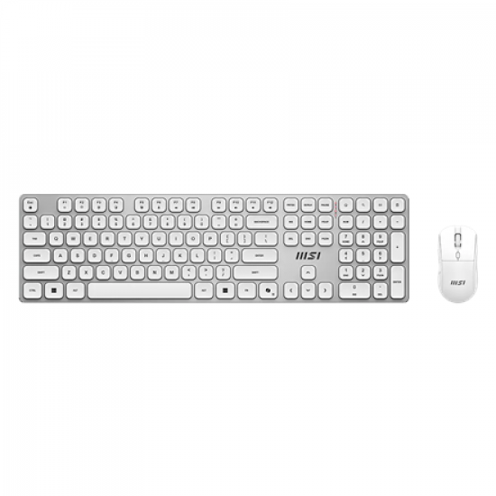 MSI FORGE K210 WIRELESS COMBO WHITE US | Keyboard and Mouse Set | Wireless | Mouse included | US | White