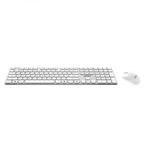 MSI FORGE K210 WIRELESS COMBO WHITE US | Keyboard and Mouse Set | Wireless | Mouse included | US | White