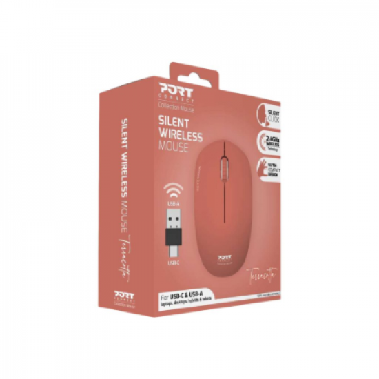 PORT CONNECT Mouse | Collection II | Wireless | 2.4 GHz | Orange