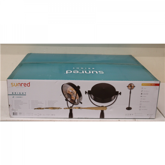 SALE OUT. SUNRED Heater | RSS16, Retro Bright Standing | Infrared | 2100 W | Black | DAMAGED PACKAGING | IP54