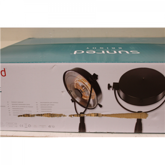 SALE OUT. SUNRED Heater | RSS16, Retro Bright Standing | Infrared | 2100 W | Black | DAMAGED PACKAGING | IP54