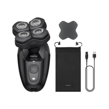 Philips Head Shaver | Pro 5000 Series HS5980/15 | Operating time (max) 60 min | Wet & Dry | Lithium | Deep Black