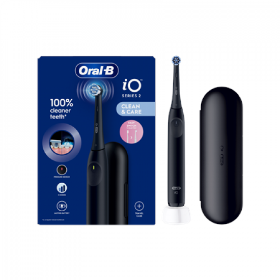 Oral-B Electric Toothbrush | iO2i | Rechargeable | For adults | Number of brush heads included 1 | Number of teeth brushing modes 3 | Night Black