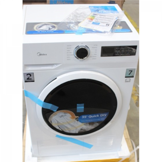 SALE OUT. Midea Dryer | MD110H70/W-HR | Energy efficiency class E | Front loading | 7 kg | LED | Depth 60 cm | White | DAMAGED PACKAGING