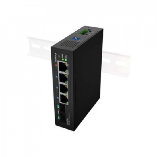 Lanberg Switch Light IndustrialPoE 1xBT 3xAT 2xSFP Din Unmanagment Gigabit Ethernet | ILGE-4P-2S-90 | Unmanaged