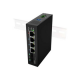 Lanberg Switch Light IndustrialPoE 1xBT 3xAT 2xSFP Din Unmanagment Gigabit Ethernet | ILGE-4P-2S-90 | Unmanaged