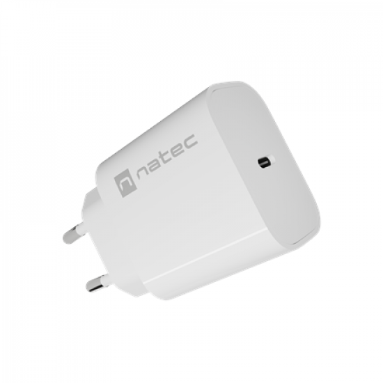 Natec Ribera USB Charger 1X USB-C 20W, White