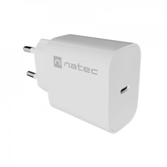 Natec Ribera USB Charger 1X USB-C 20W, White
