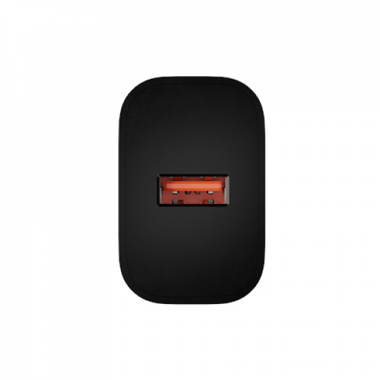 Natec Ribera USB Charger 1X USB-A 18W, Black