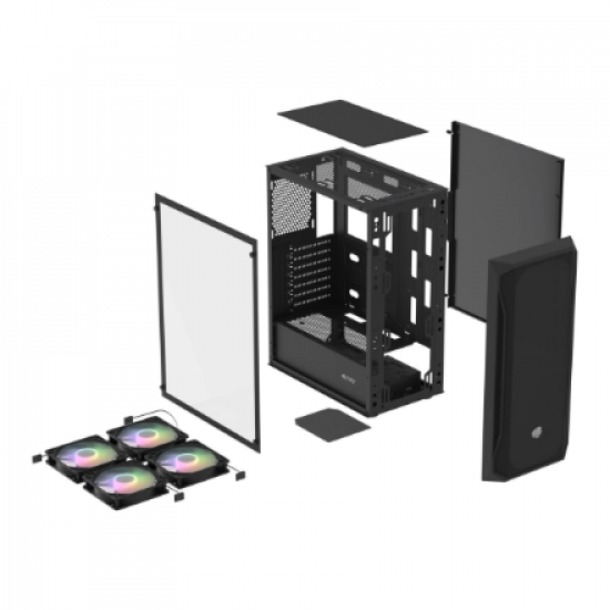 Fury PC Case | SHOBO SH8F ARGB | Black | Midi Tower