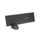 Natec Keyboard and Mouse | Stringray 2 | Keyboard and Mouse Set | Wireless | US | Black