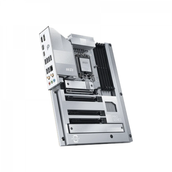 MSI PRO Z890-S WIFI PZ | Processor family Intel | Processor socket LGA1851 | DDR5 | Supported hard disk drive interfaces SATA, M.2 | Number of SATA connectors 4