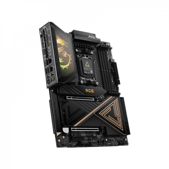 MSI MEG X870E ACE MAX | Processor family AMD | Processor socket AM5 | DDR5 | Supported hard disk drive interfaces SATA, M.2 | Number of SATA connectors 4